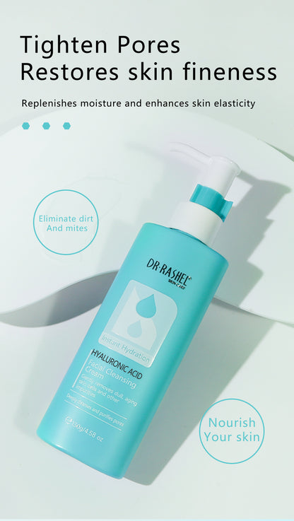 Hyaluronic Acid Instant Hydration Facial Cleansing Cream – (100g)