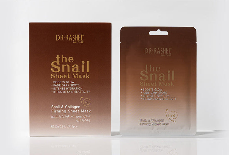 Dr Rashel Snail Mucin Sheet Mask – Glow-Boosting, Dark Spot Correcting & Elasticity-Enhancing Hydration Therapy
