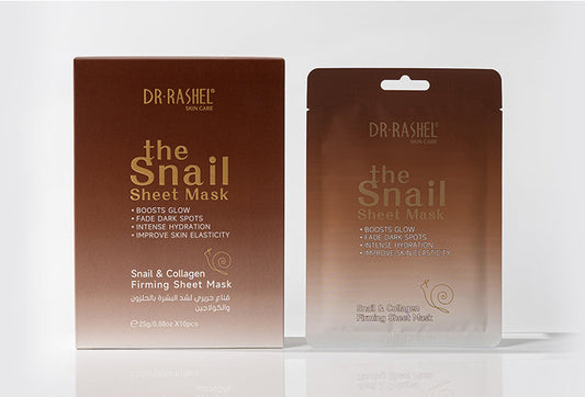 Dr Rashel Snail Mucin Sheet Mask – Glow-Boosting, Dark Spot Correcting & Elasticity-Enhancing Hydration Therapy