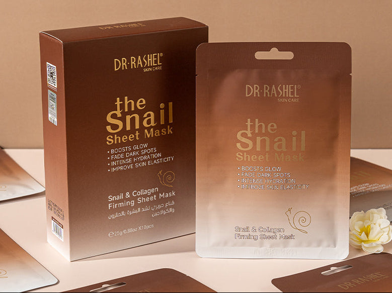 Dr Rashel Snail Mucin Sheet Mask – Glow-Boosting, Dark Spot Correcting & Elasticity-Enhancing Hydration Therapy