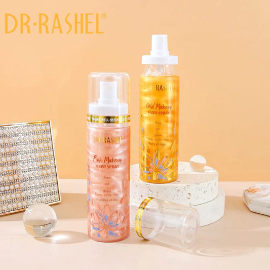   Dr. Rashel Makeup Fixer Spray - Gold & Pink - Combo