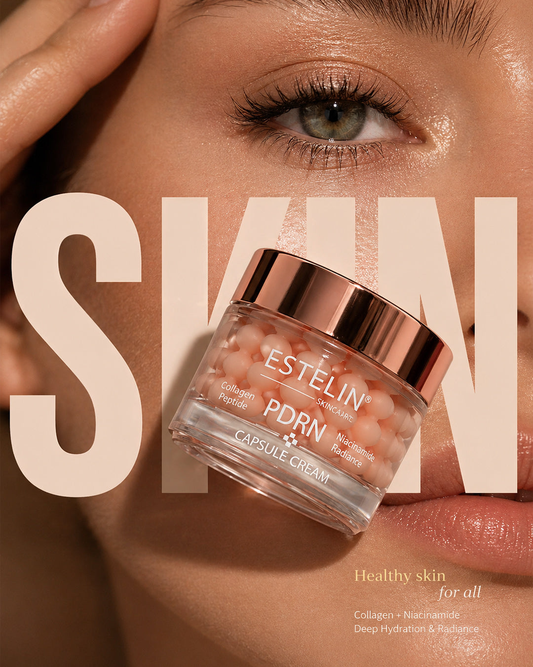 Estelin PDRN Collagen Peptide Capsule Cream with Niacinamide 