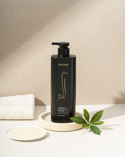 Royallines Moisture Repair Shampoo – 800ml | Keratin & Hyaluronic Acid for Dry & Damaged Hair