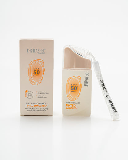Dr Rashel tinted sunscreen shade for deeper skin tones