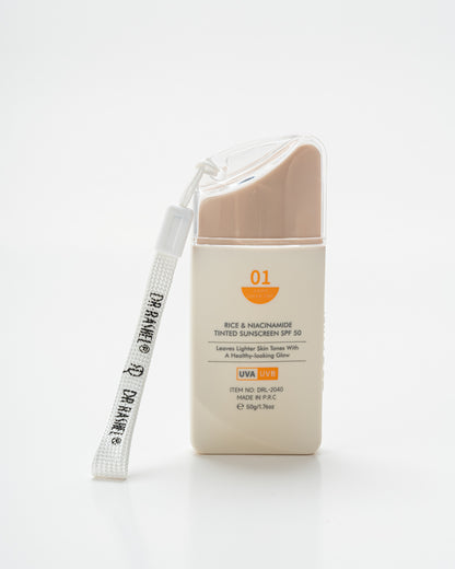 Dr Rashel tinted sunscreen shade for lighter skin tones