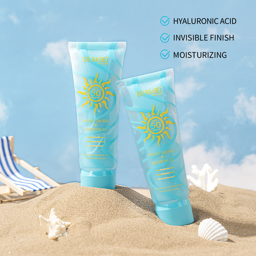 Hyaluronic Dual-Tube Sunscreen & Moisturizing Gel SPF 50+