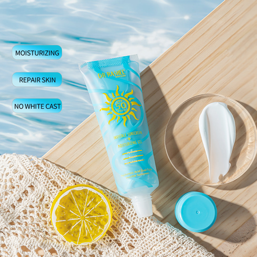 Hyaluronic Acid Dual-Tube Sunscreen & Moisturizing Gel SPF 50