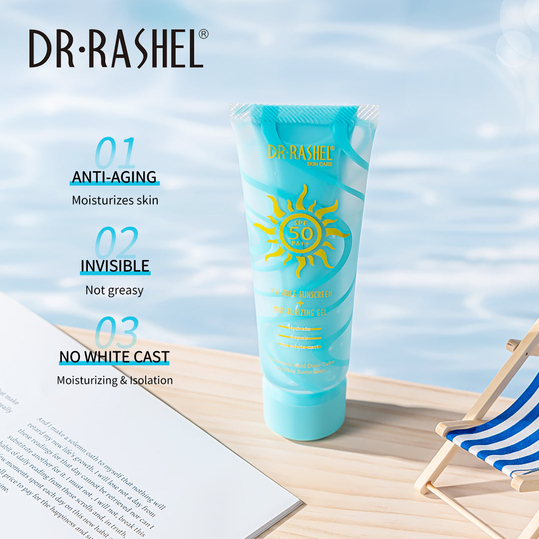 Hyaluronic Dual-Tube Sunscreen & Moisturizing Gel SPF 50+
