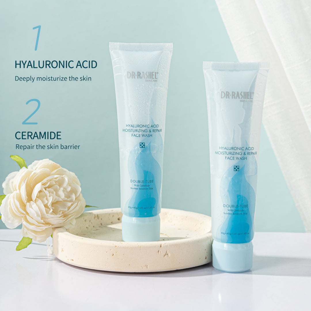 Hyaluronic Double-Tube Face Wash