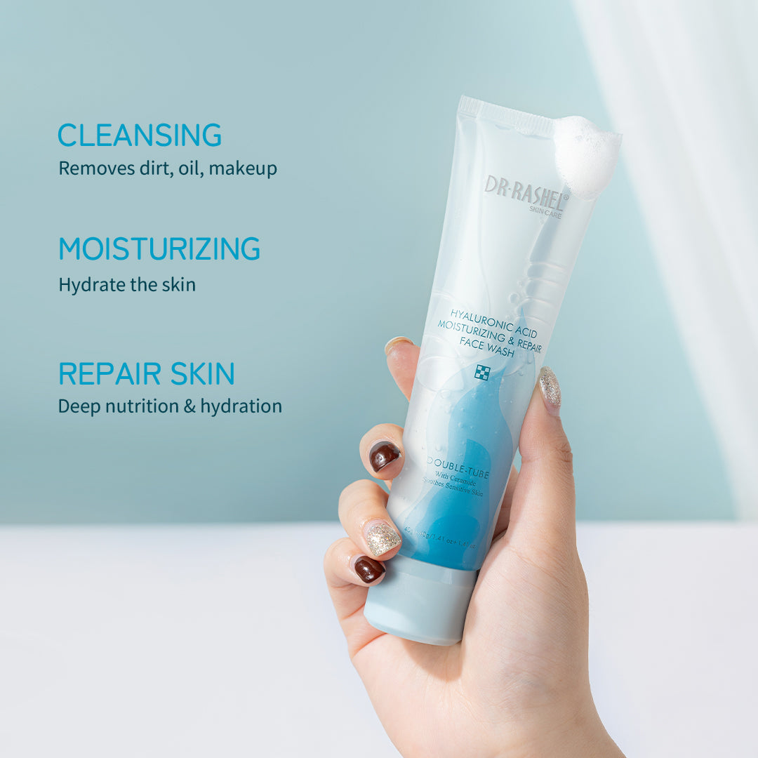Hyaluronic Acid Double-Tube Face Wash