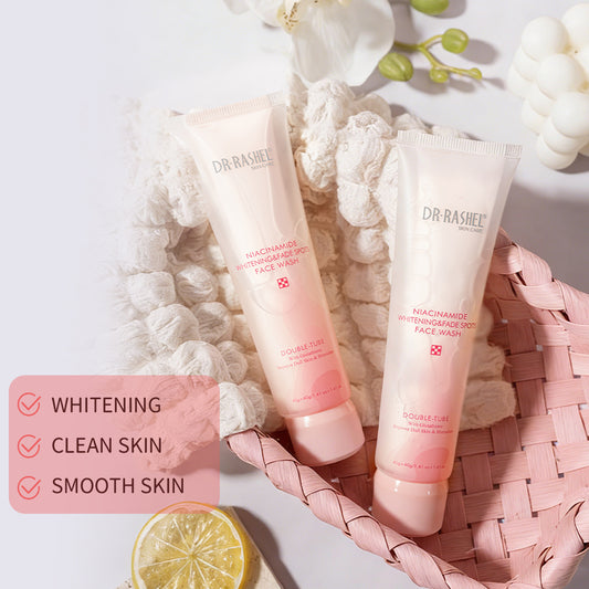 Niacinamide Whitening Double-Tube Face Wash