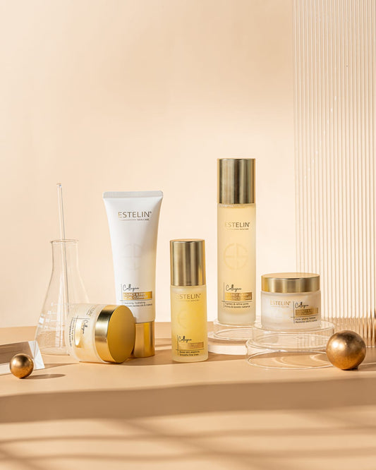Estelin Collagen Bouncy & Firm Complete Skincare Set | 6-in-1 Anti-Aging, Hydrating & Firming Collection