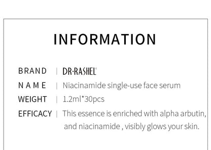 Dr Rashel 377 Niacinamide Single-Use Face Serum – Brightening & Spot Correcting Mini Ampoule (2ml)