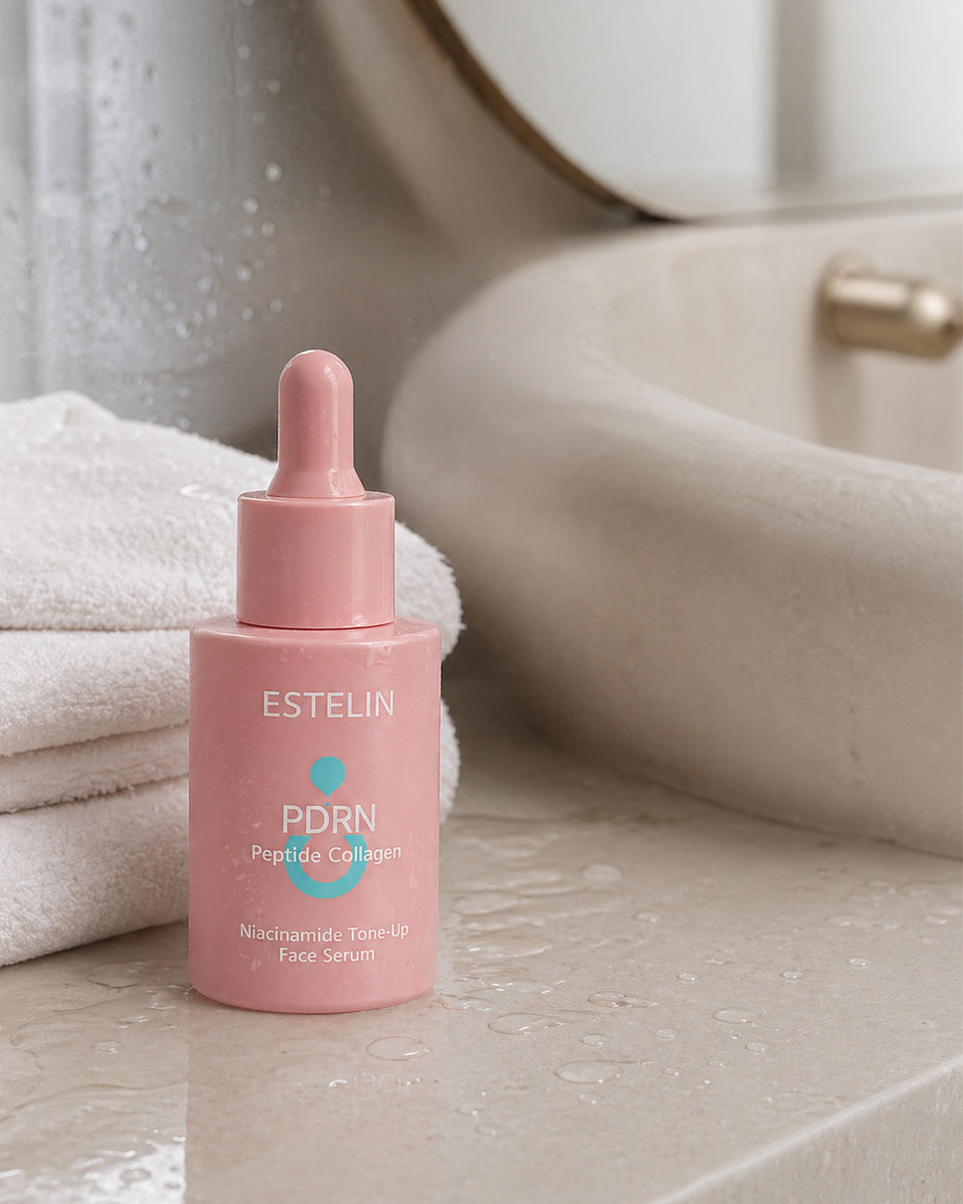 Estelin PDRN Peptide Collagen Niacinamide Tone-Up Face Serum 30ml