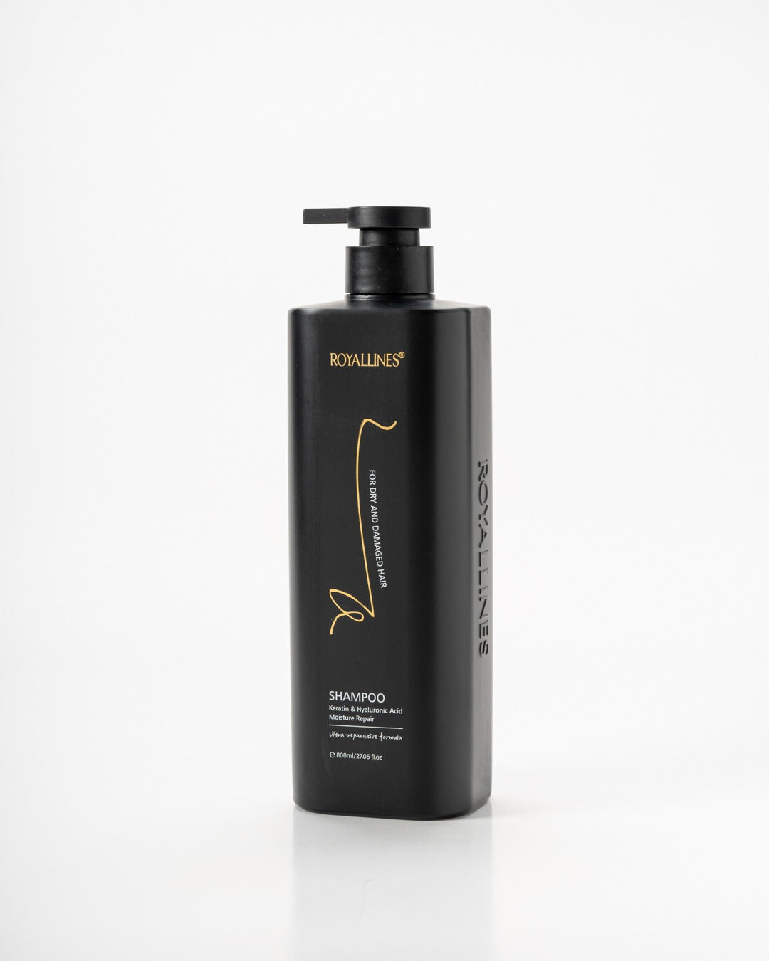 Royallines Moisture Repair Shampoo – 800ml | Keratin & Hyaluronic Acid for Dry & Damaged Hair