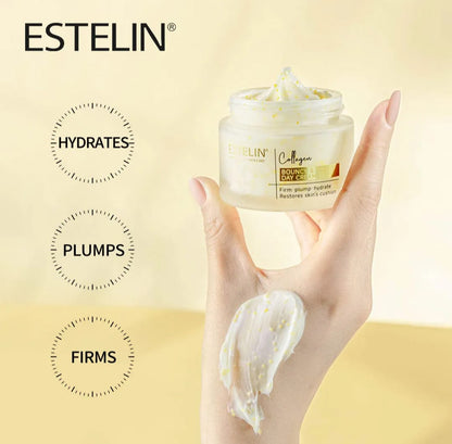 Estelin Collagen Bouncy & Firm Day Cream | Anti-Aging, Firming & Skin Renewal