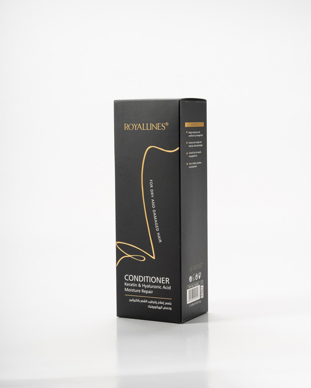 Royallines Moisture Repair Conditioner – 500ml | Keratin & Hyaluronic Acid for Dry & Damaged Hair