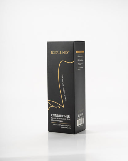 Royallines Moisture Repair Conditioner – 500ml | Keratin & Hyaluronic Acid for Dry & Damaged Hair