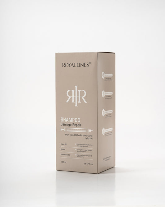 Royallines Damage Repair Shampoo – 750ml | Argan Oil & Keratin