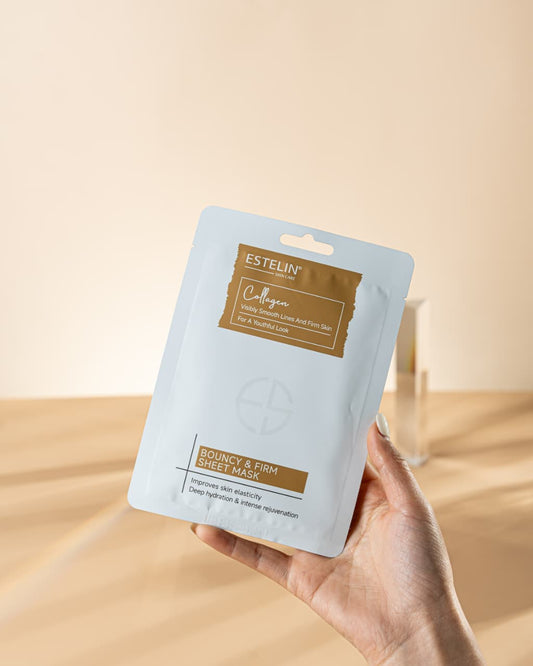 Estelin Collagen Bouncy & Firm Sheet Mask – 25G