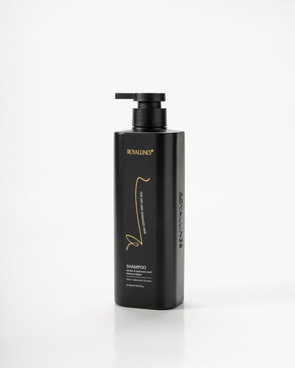Royallines Moisture Repair Shampoo – 500ml | Keratin & Hyaluronic Acid for Dry & Damaged Hair
