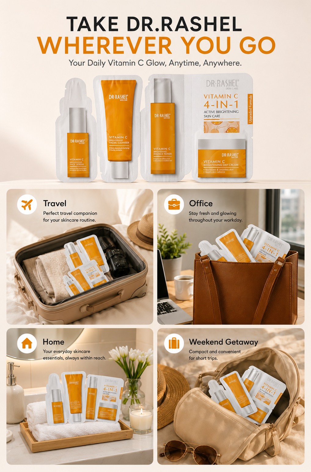 Dr Rashel Vitamin C 4-in-1 Brightening Skincare Kit