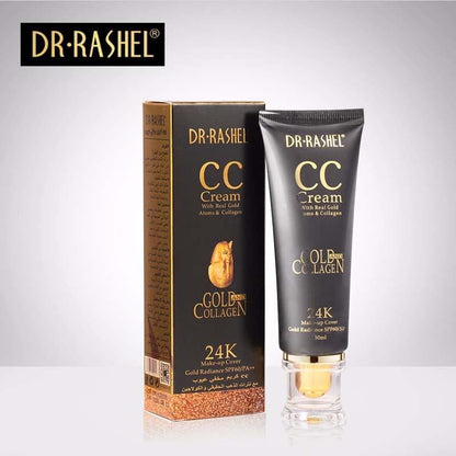   Dr.Rashel 24K CC Cream Gold & Collagen Make Up Cover Gold Radiance Sun Protection SPF60/PA++ - 50ml
