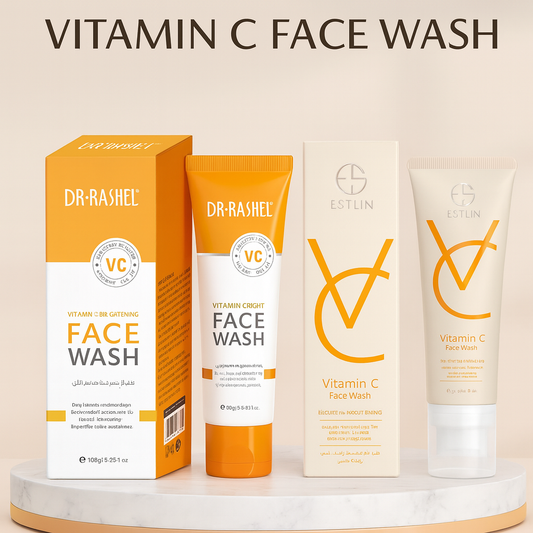 Estelin Vitamin C Face Wash &  Dr.Rashel  Vitamin C Brightening Face Wash bundle deal
