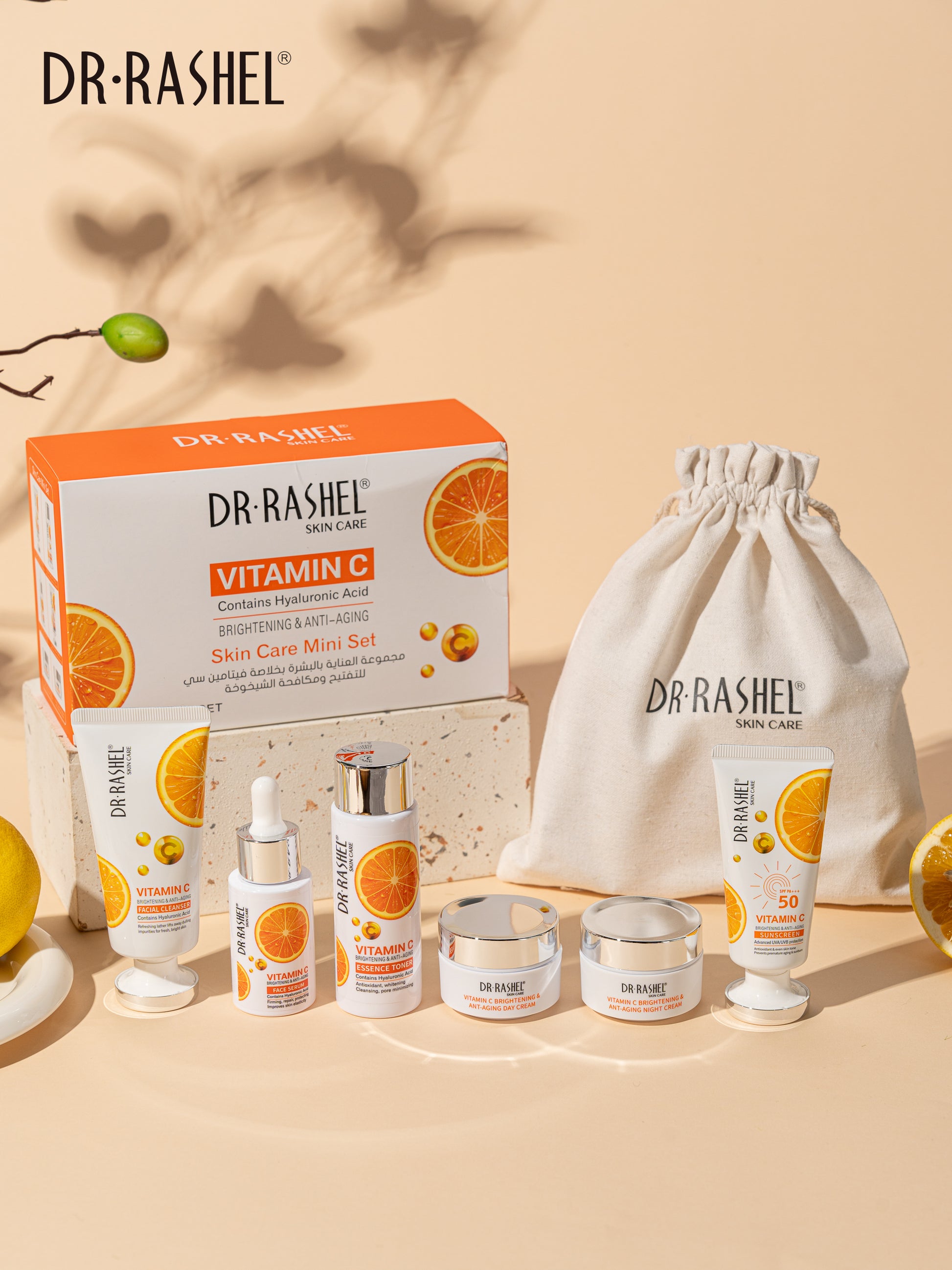 Dr Rashel Vitamin C Skin Care Mini Set Pack of 6