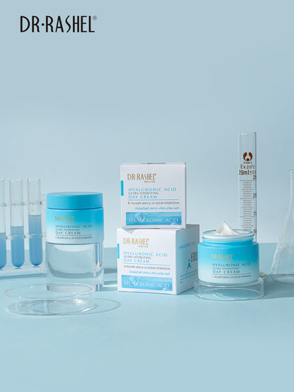 Dr Rashel Hyaluronic Acid Ultra Hydrating Day Cream – Intense Daily Moisture Lock & Skin Plumping Formula (50g)