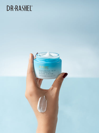 Dr Rashel Hyaluronic Acid Ultra Hydrating Night Cream – Deep Repair & Overnight Moisture Recharge (50g)