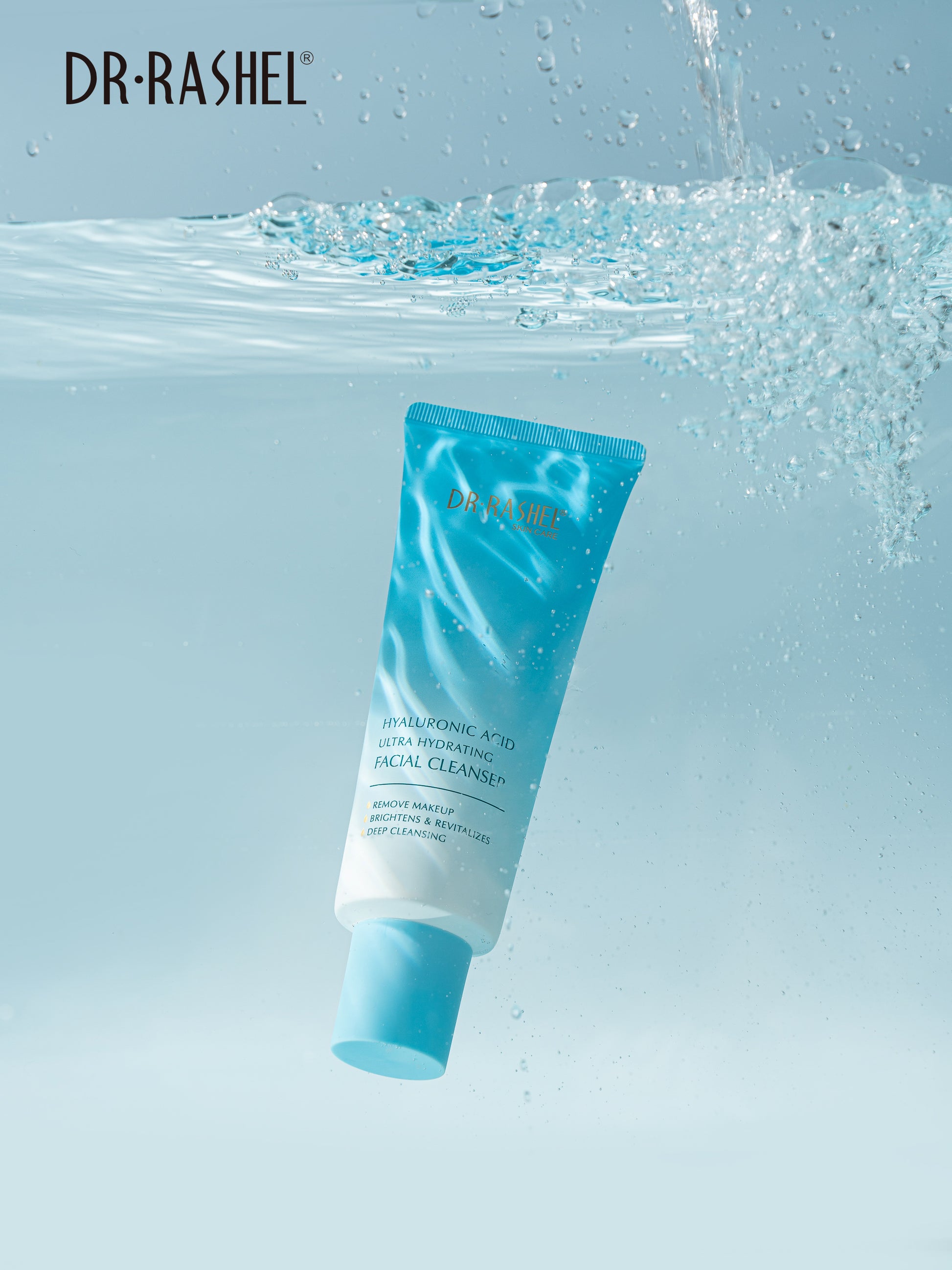 Dr Rashel Hyaluronic Acid Ultra Hydrating Facial Cleanser – Deep Moisture Boost & Gentle Purifying Face Wash (100ml)