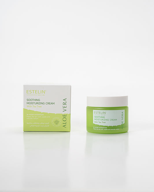 Estelin Soothing Moisturizing Cream with Tea Tree & Aloe Vera 50g
