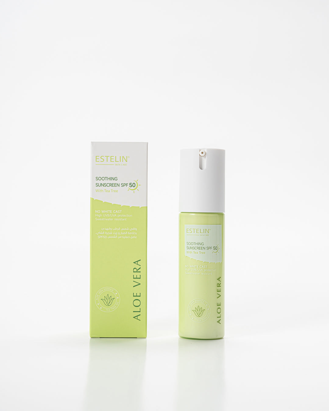 Estelin Soothing Sunscreen SPF 50 with Tea Tree & Aloe Vera 60g