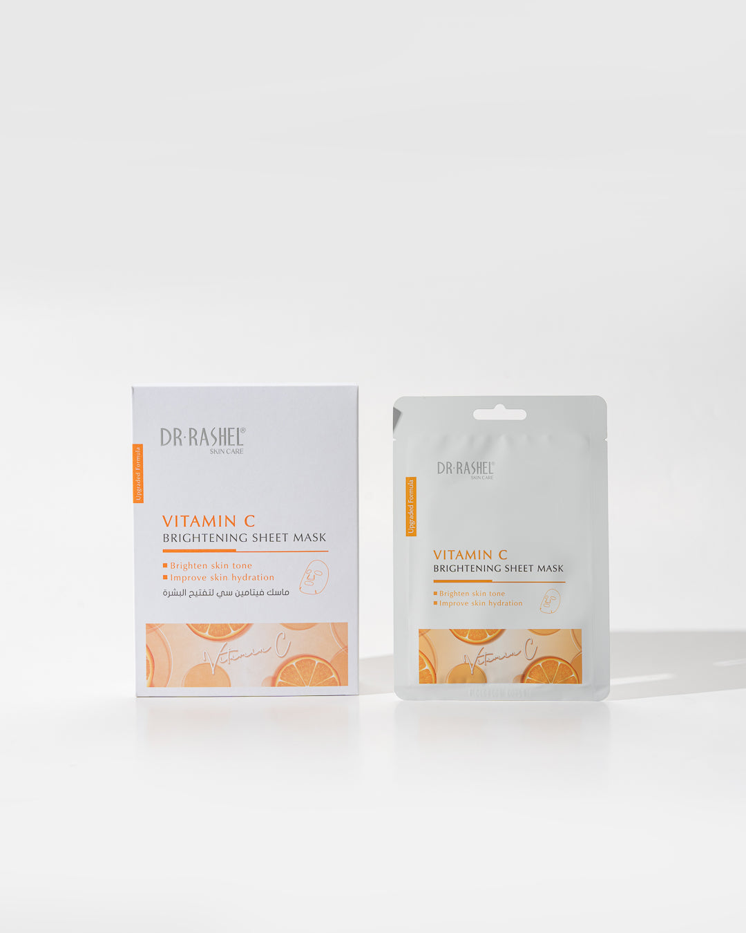 Dr Rashel VC Vitamin C Brightening Sheet Mask – Instant Glow, Hydration & Skin Tone Correction Facial Treatment