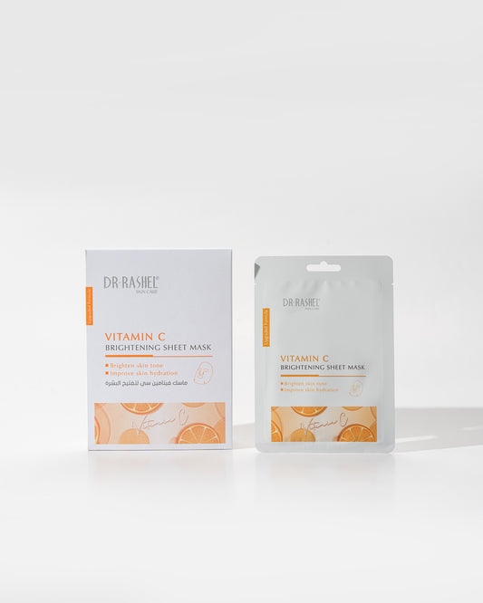Dr Rashel VC Vitamin C Brightening Sheet Mask – Instant Glow, Hydration & Skin Tone Correction Facial Treatment