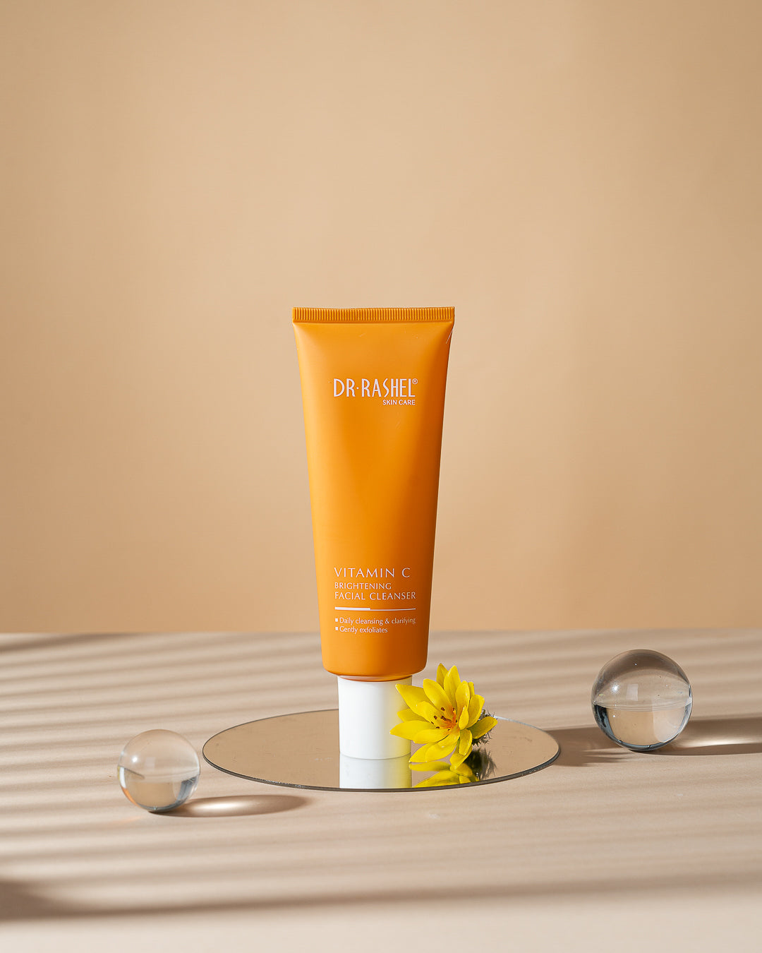 Dr Rashel Vitamin C Brightening Facial Cleanser – Deep Cleansing, Glow Boosting & Skin Tone Refining Face Wash (100g)