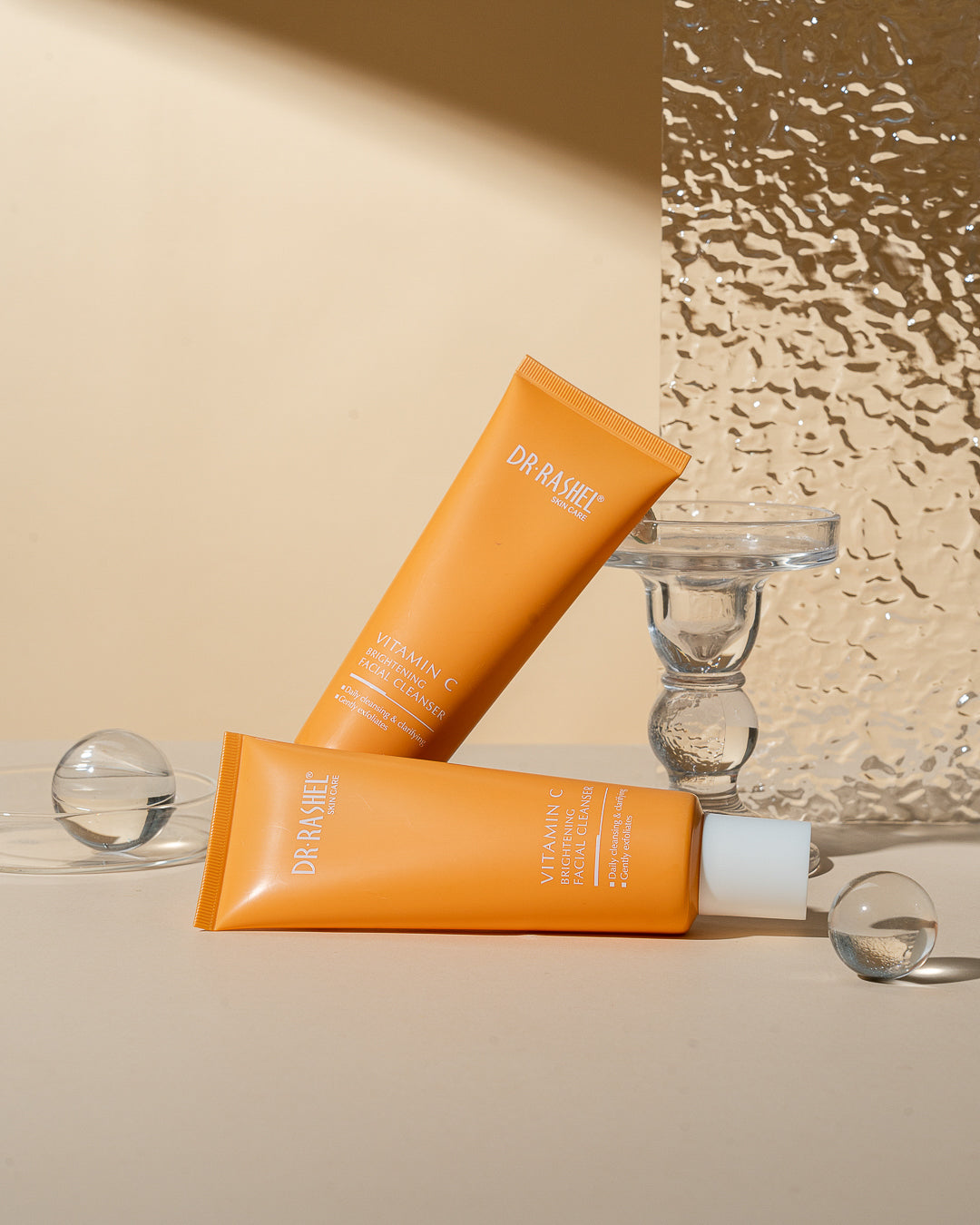 Dr Rashel Vitamin C Brightening Facial Cleanser – Deep Cleansing, Glow Boosting & Skin Tone Refining Face Wash (100g)