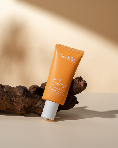 Dr Rashel Vitamin C Brightening Sunscreen SPF 50 – Daily Sun Protection with Glow-Boosting Formula (60g)