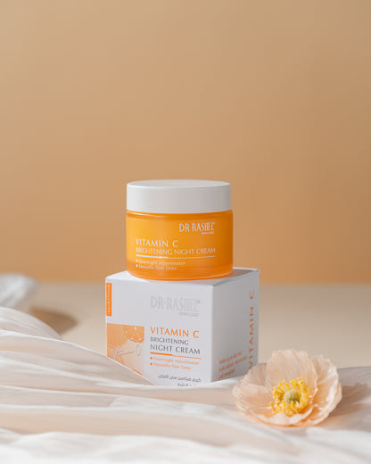 Dr Rashel Vitamin C Brightening Night Cream – Overnight Glow, Pigmentation Fade & Skin Repair Formula (50g)