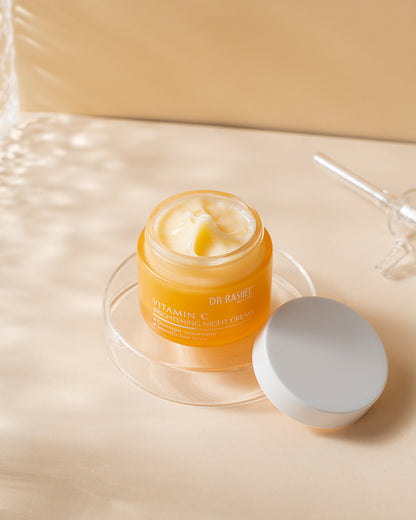 Dr Rashel Vitamin C Brightening Night Cream – Overnight Glow, Pigmentation Fade & Skin Repair Formula (50g)