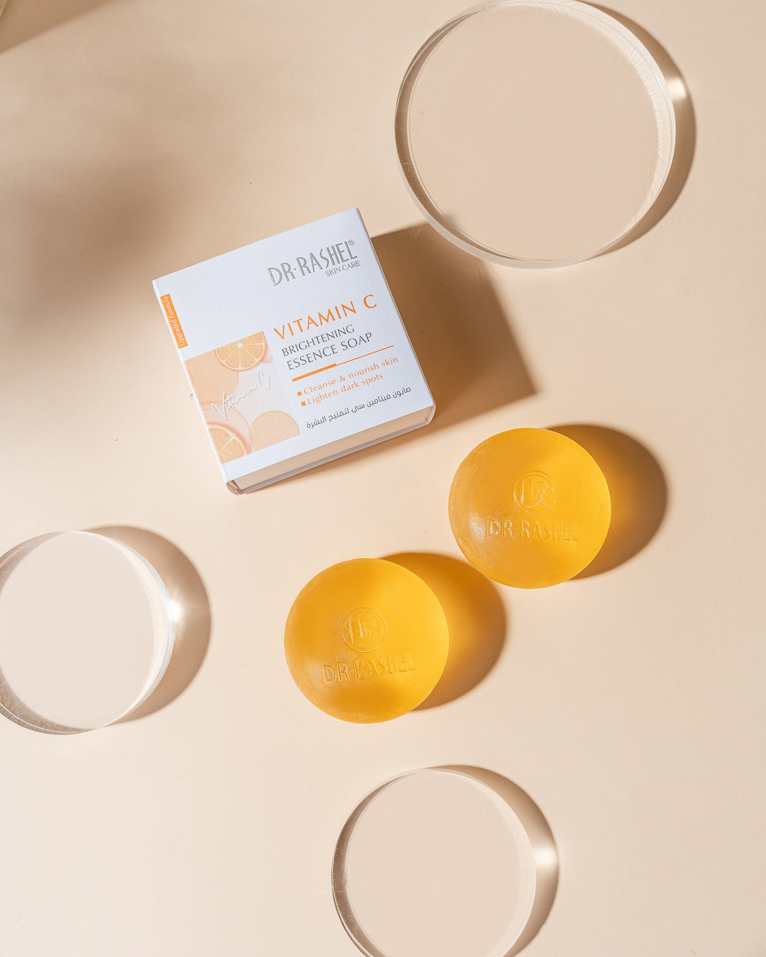 Dr Rashel VC Vitamin C Brightening Essence Soap – Deep Cleansing, Whitening & Glowing Skin Formula (100g)