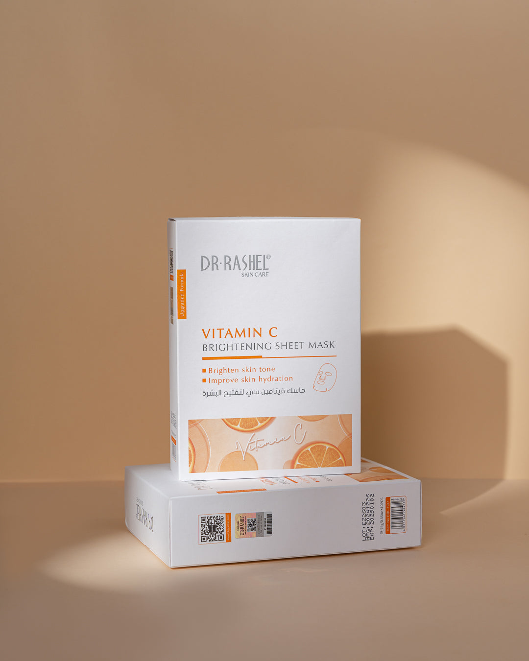 Dr Rashel VC Vitamin C Brightening Sheet Mask – Instant Glow, Hydration & Skin Tone Correction Facial Treatment