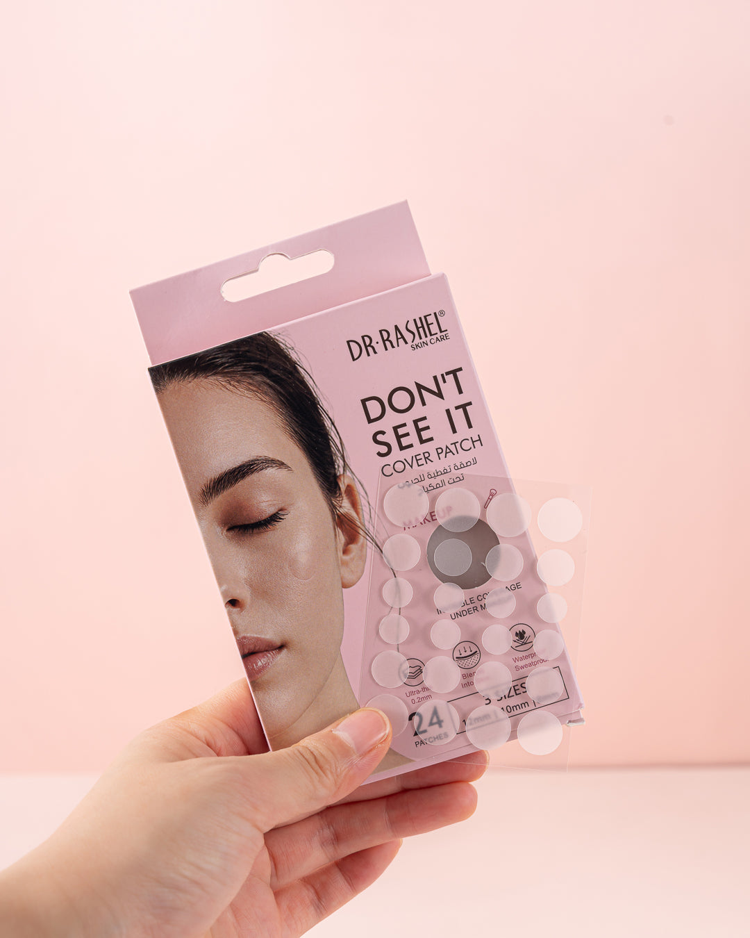 Dr Rashel Don’t See It Makeup Cover Patch boxes and patch sheet