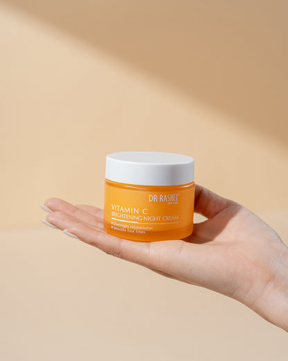 Dr Rashel Vitamin C Brightening Night Cream – Overnight Glow, Pigmentation Fade & Skin Repair Formula (50g)
