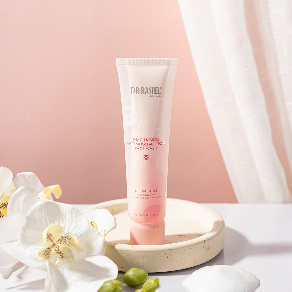 Niacinamide Whitening Double-Tube Face Wash 40g+40g