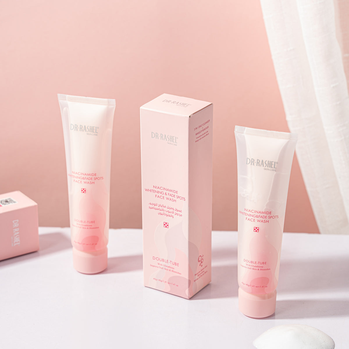 Niacinamide Whitening Double-Tube Face Wash 40g+40g