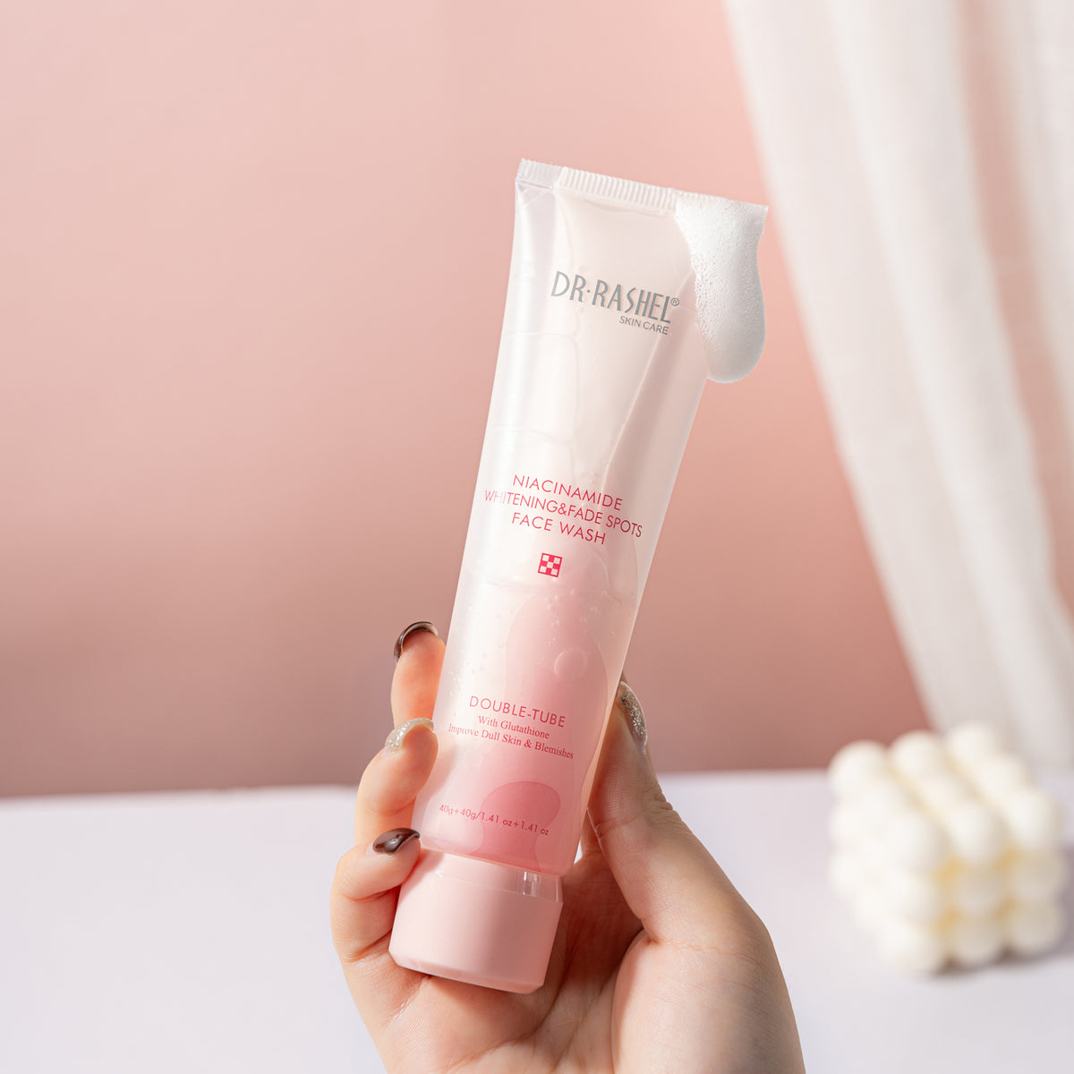 Niacinamide Whitening Double-Tube Face Wash 40g+40g