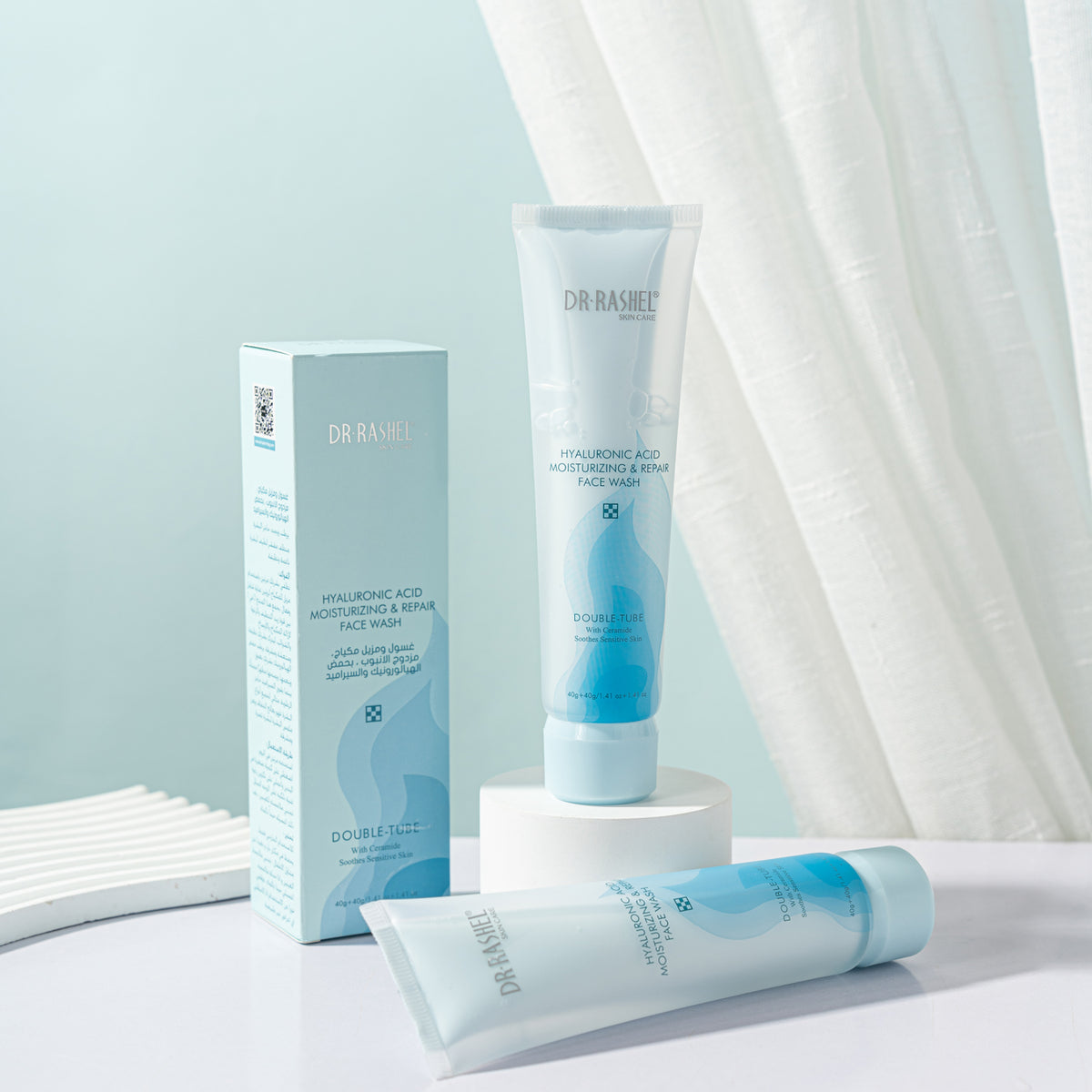 Hyaluronic Acid Double-Tube Face Wash 40g+40g