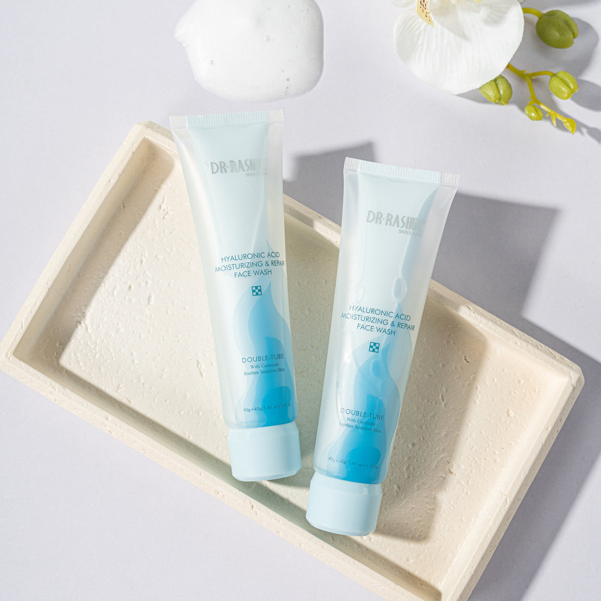 Hyaluronic Acid Double-Tube Face Wash 40g+40g